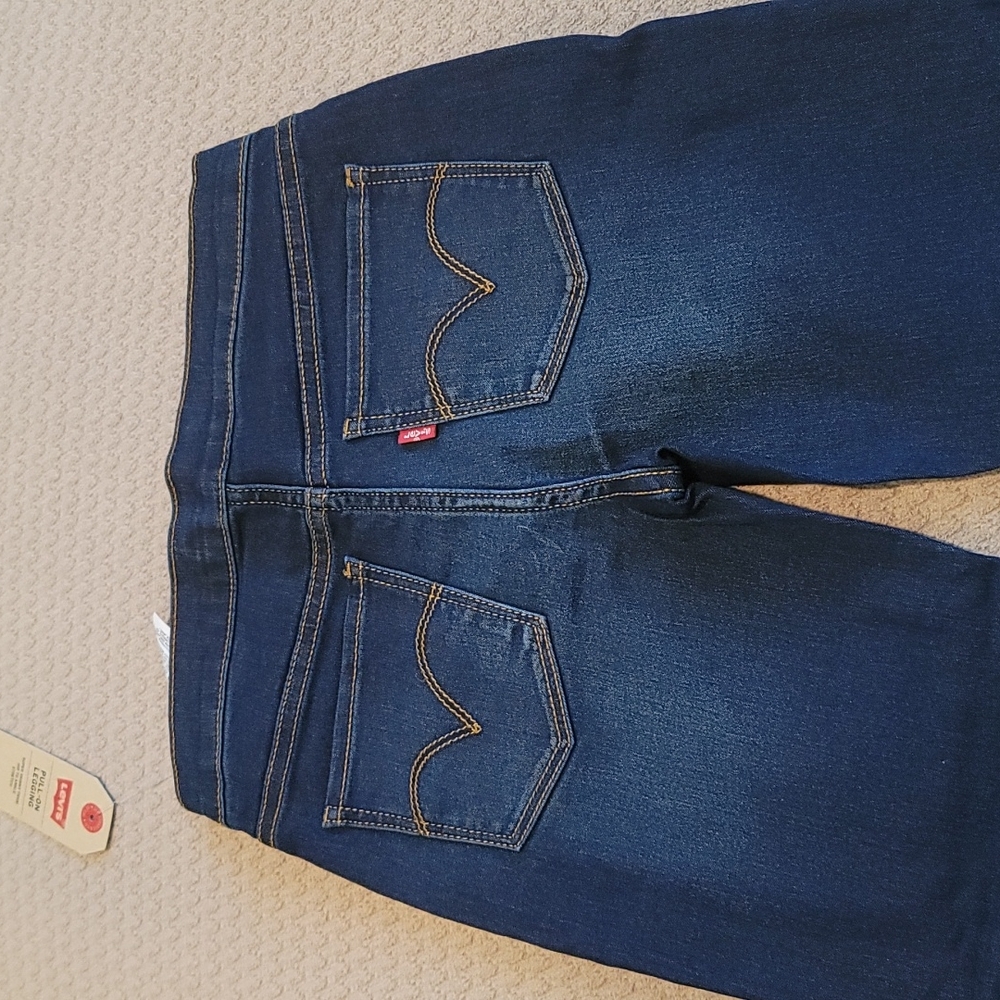 NWT Levi Denim Pull-on Leggings for Girls - Picture 4 of 10